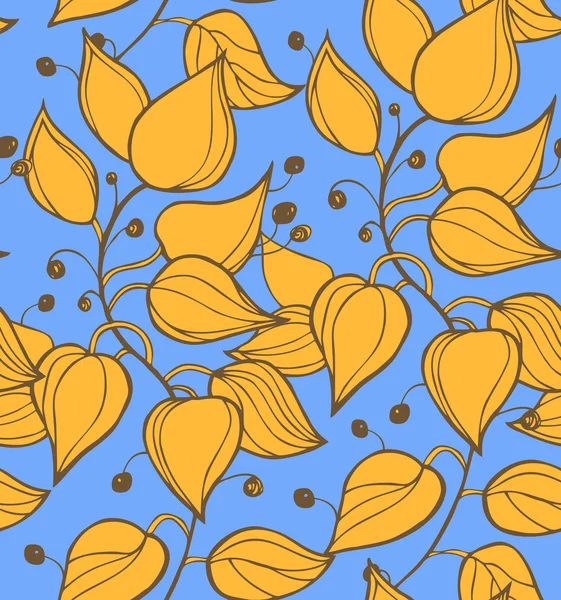 Декоративний квітковий візерунок, абстрактний барвистий фон з рядами листків. Може використовуватися для шпалер, веб-сторінок, карт, мистецтв, текстури поверхні, прикрас одягу — стоковий вектор