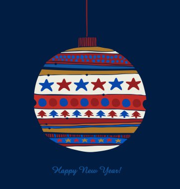 Noel oyuncak. tebrik Noel tasarım şablonu. mutlu yeni yıl kartı. Noel ağacı için dekoratif detay