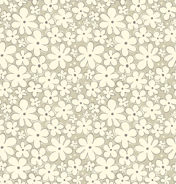 Patrón floral inconsútil colorido. Textura de tela en contraste con árboles decorativos. Lindo fondo con hojas para cortinas, ropa, impresiones, fondos de pantalla, paquetes — Archivo Imágenes Vectoriales