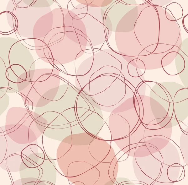 Seamless abstract hand-drawn bubble pattern, decorative circle background. Seamless pattern can be used for wallpaper, pattern fills, web page background, surface textures. Gorgeous geometric backdrop — Stock Vector