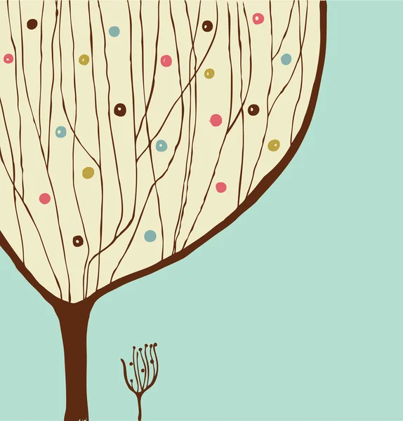 Árbol de Navidad. Ramas de árboles . — Vector de stock