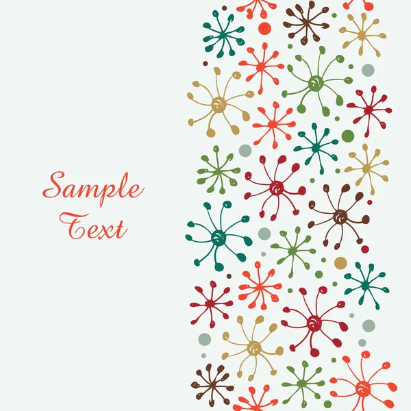 Colección de banderas florales decorativas . — Vector de stock