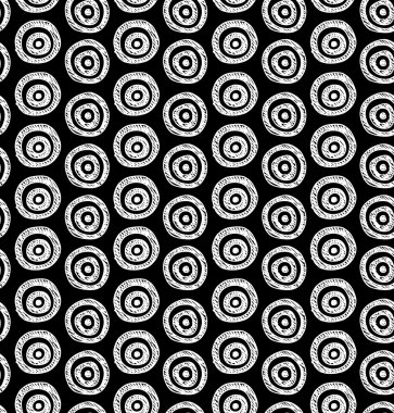 vektör arka plan. kesintisiz beyaz çizilmiş daireler desen ver. duvar kağıdı, desen dolgularını, web sayfası arka planı, yüzey dokuları için kullanılabilir