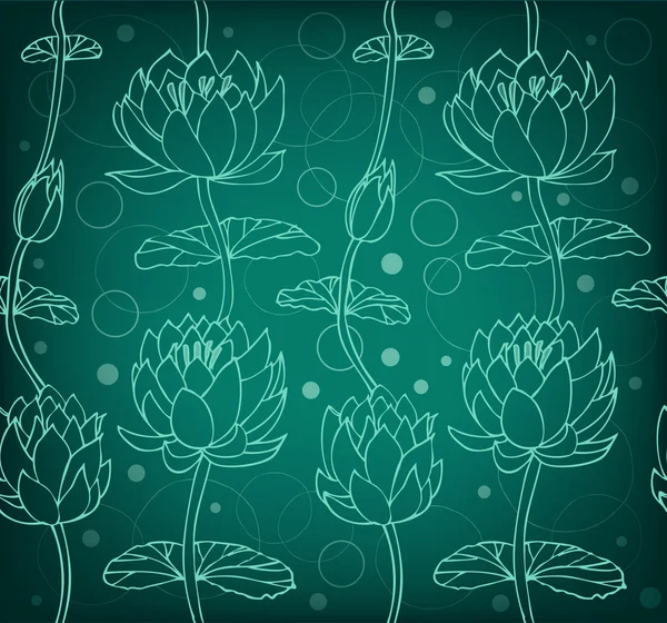 Lotus siluet arka plan. nilüferler ile karanlık çiçek desenli. tebrik kartları, sanat, duvar kağıtları, web sayfaları, yüzey dokusu, giysiler, baskılar için dikişsiz dantel zemin-ebilmek var olmak kullanılmış