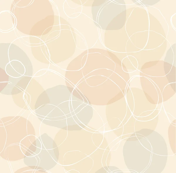Modèle abstrait sans couture léger avec des cercles — Image vectorielle