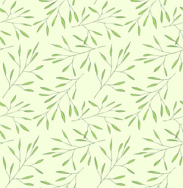 yapraklar yeşil desen. sarmalayıcıları, kartlar, etiketleri, kapakları, tekstil, web sayfası arka planı için zemin
