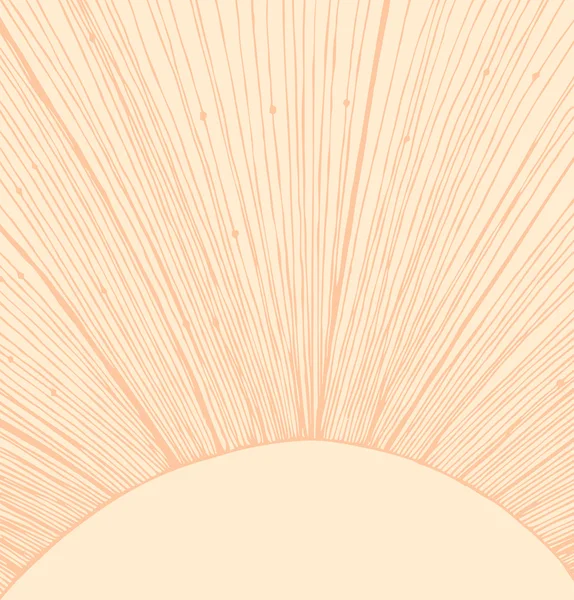 Sand-colored sun rays background — Stock Vector