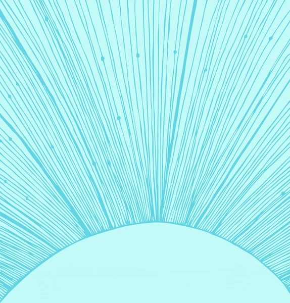 Бирюзовые солнечные лучи фона — стоковый вектор