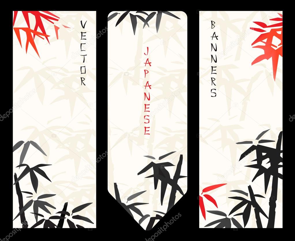 Vector Japanese banners
