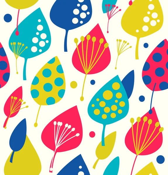 Fondo floral sin costuras — Vector de stock