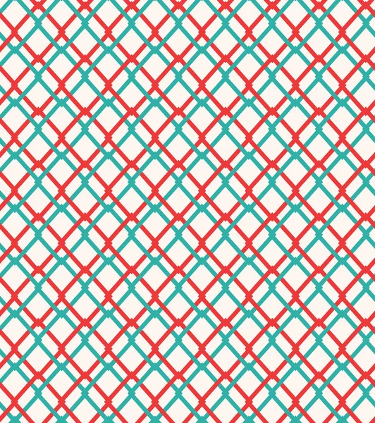 Dikişsiz kırmızı ve yeşil geometrik örgü deseni.