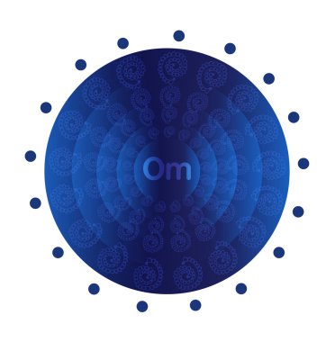 derin mavi mandala.