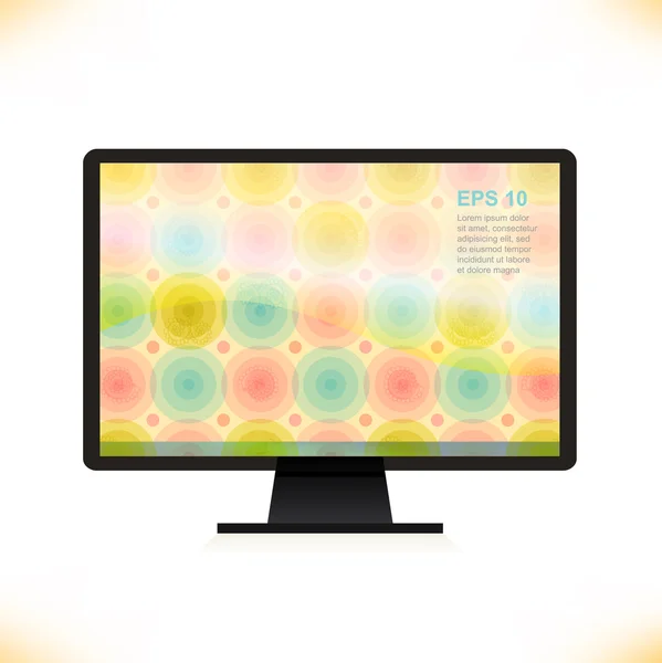 Pantalla multicolor — Archivo Imágenes Vectoriales