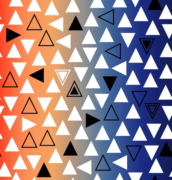 Geometryczny wzór gradientu z trójkątów — Wektor stockowy