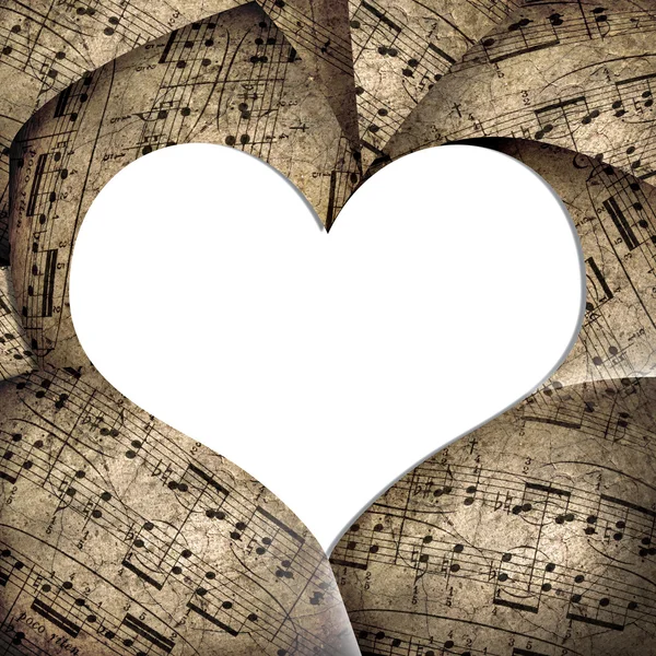Güzellik kalp arka plan müzik tarzı — Stok fotoğraf