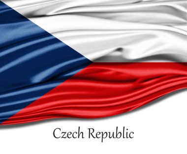 İpek üzerinde Çek Cumhuriyeti bayrağı