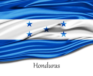 İpek üzerinde Honduras bayrağı