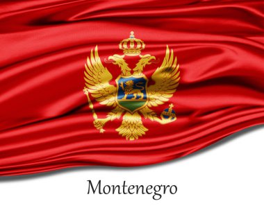 Karadağ bayrağı ipek üzerine