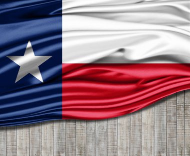 İpek üzerinde Teksas bayrağı