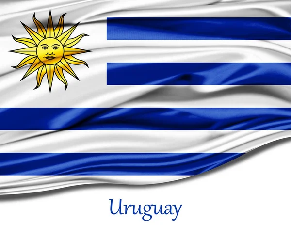 İpek üzerinde Uruguay bayrağı