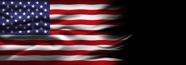 İpek 3D Amerikan bayrağı