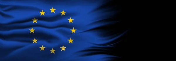 Avrupa Birliği Bayrağı Illüstrasyon — Stok fotoğraf