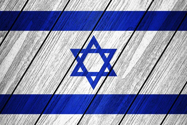 Σημαία Ισραήλ Του Ξύλου Εικονογράφηση — Φωτογραφία Αρχείου