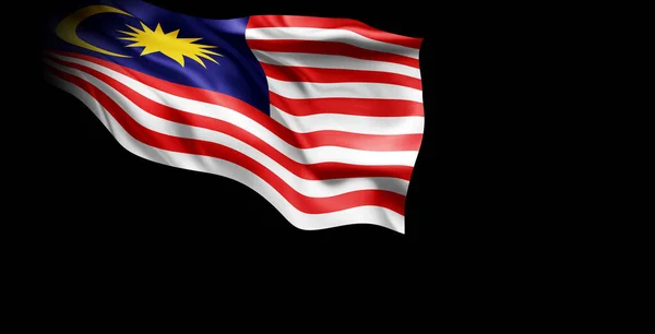 Flagga Malaysia Illustration — Stockfoto