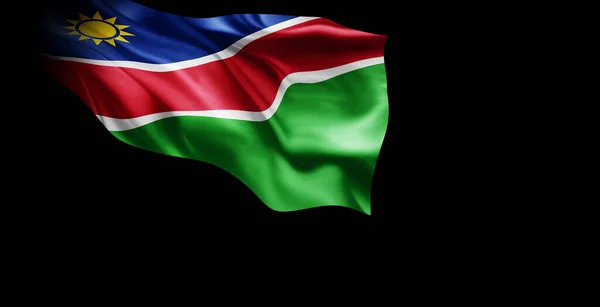 Wapperende Vlag Van Het Land Namibië — Stockfoto