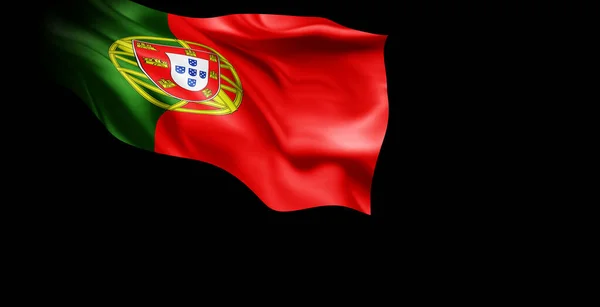 Wapperende Vlag Van Het Land Portugal — Stockfoto