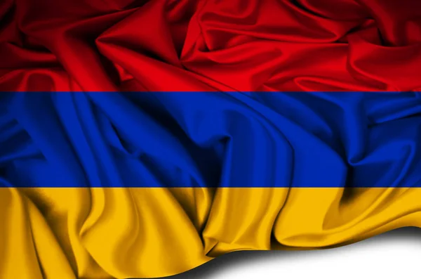 Вірменія Махає Національною Ілюстрацією Флагмана — стокове фото