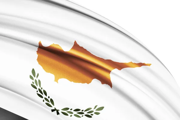 Cyprus Waving National Flag Illustration — Stock Photo, Image