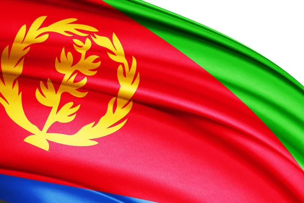 厄立特里亚挥动国旗 — 图库照片