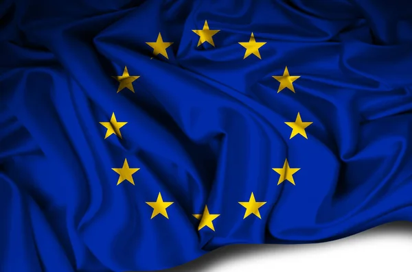 Eropa Melambaikan Nasional Flag Ilustrasi — Stok Foto