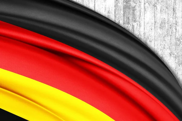 Deutschland Schwenkt Die Nationalflagge — Stockfoto