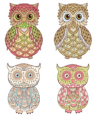 Dekoratif baykuşlar