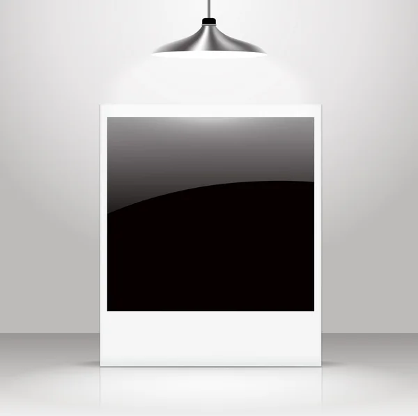 boş parlak fotoğraf çerçevesi.