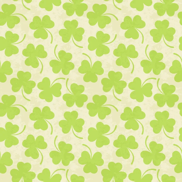 Seamless  clover background for St. Patricks Day — Stock Vector