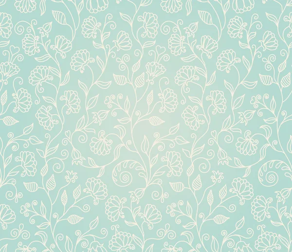 Floral seamless wallpaper pattern — Stock Vector