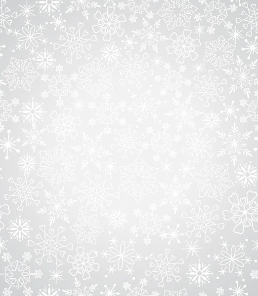 Weihnachten Hintergrund mit Schneeflocken. — Stockvektor