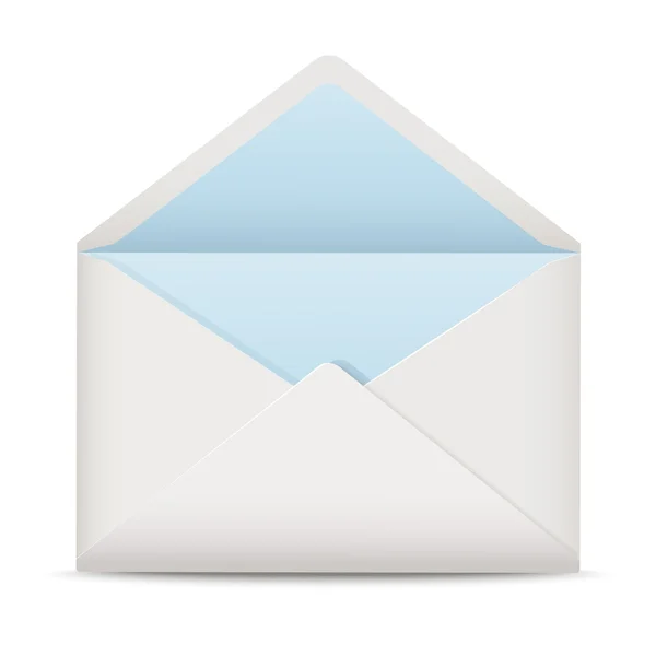 Белый открытый конверт — стоковый вектор