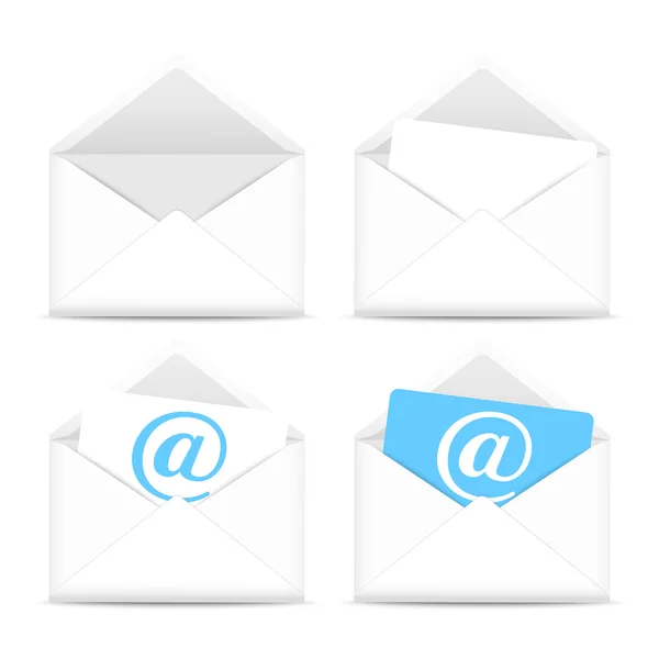 Set of paper envelopes — Stock Vector