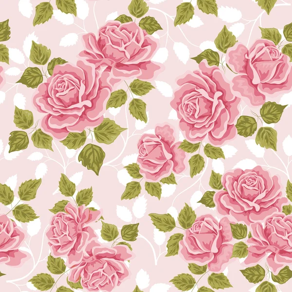 Rose motif rose vintage . — Image vectorielle