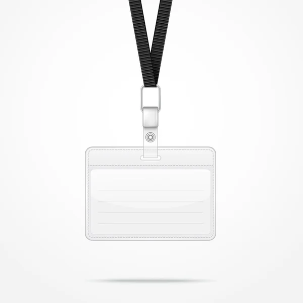 Cordon avec porte-badge Tag . — Image vectorielle