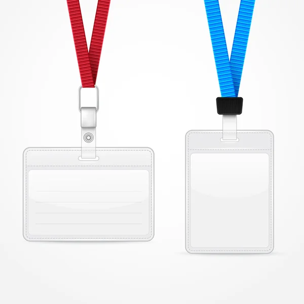 Lanyard with Tag Badge Holder. — Stock Vector