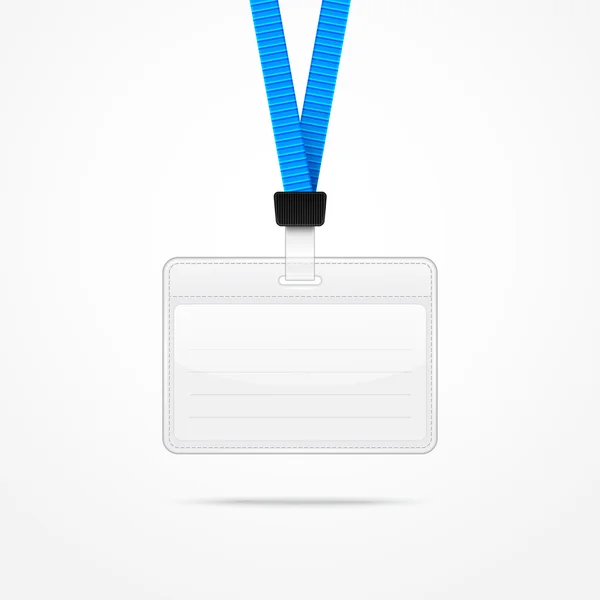 Lanyard cu Tag Badge Holder . — Vector de stoc