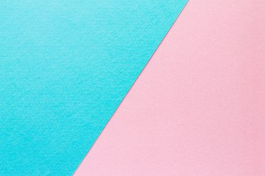 Desenleme için mavi ve açık pembe renkli kağıt arkaplan, boşluğu kopyala