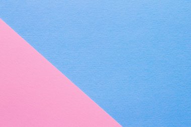 Desenleme için mavi ve açık pembe renkli kağıt arkaplan, boşluğu kopyala
