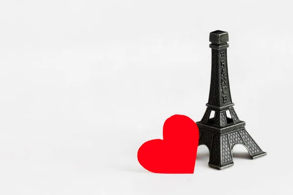 Romantyczna Wycieczka Paryża Miesiąc Miodowy Czas Się Zakochać Zaproszenie Romantyczną — Zdjęcie stockowe