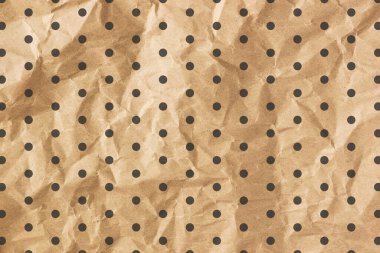 Buruşmuş altın kaplama arka plan dokusu. Kahverengi buruşuk kağıt arkaplan